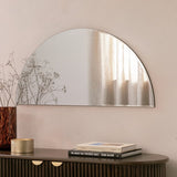 Habitat frameless half circle mirror 45x90cm, UK version