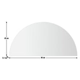 Habitat frameless half circle mirror 45x90cm, UK version