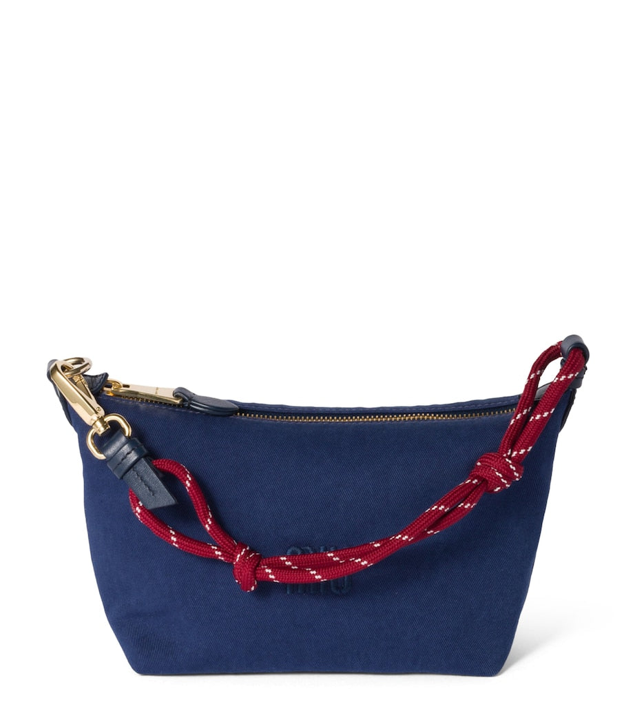 Miu Miu gabardine pouch H14cm W18.5cm D10cm, imported from the UK