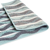 Habitat retro wave geo bath mat blue 80x50cm (British brand)
