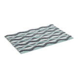 Habitat retro wave geo bath mat blue 80x50cm (British brand)
