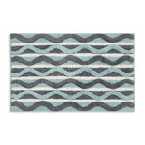 Habitat retro wave geo bath mat blue 80x50cm (British brand)