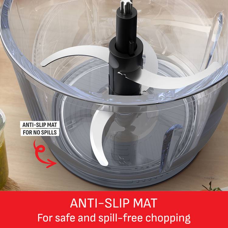 Tefal Choppeo XXL turquoise chopper with 2000ml glass bowl - British product