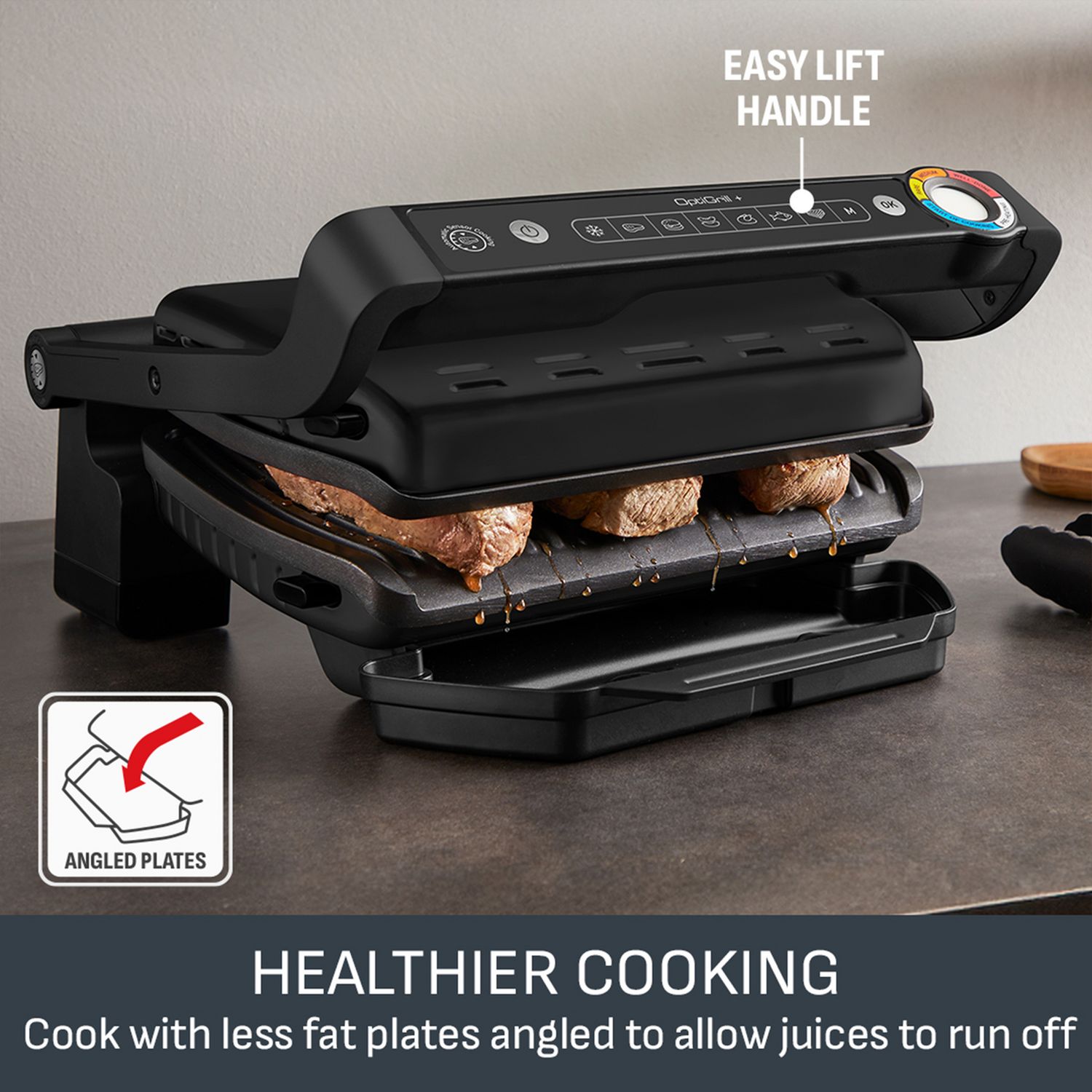 Tefal OptiGrill+ intelligent health grill (British brand)