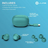 JLab Go Pop ANC earbuds in teal, UK version