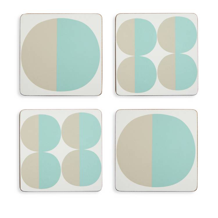 Habitat geo circles placemats and coasters set of 4, UK version