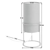 Argos Home green column table lamp (British brand)