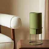Argos Home green column table lamp (British brand)