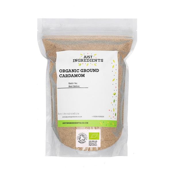 JustIngredients Organic Ground Cardamom   100g