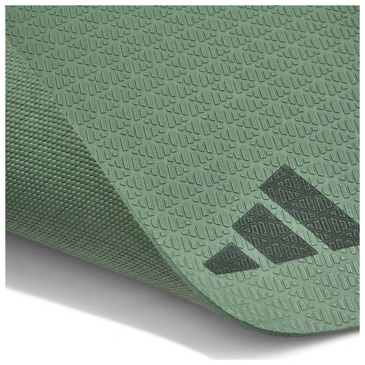 Adidas green 4mm thick yoga mat L176cm - British product