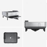 Simplehuman compact steel frame dish rack (British brand)