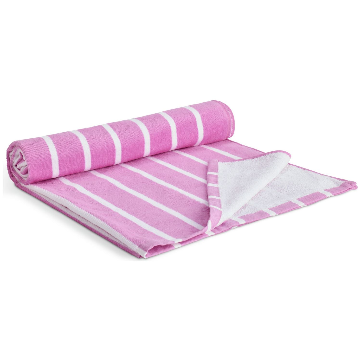 Habitat pink skinny stripe beach towel 150x80 cm - British product