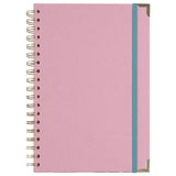 Habitat Country Linen B5 spiral-bound student planner in pink (British brand)