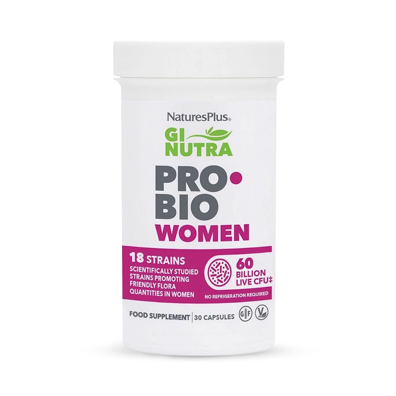 NaturesPlus GI NUTRA ProBio Women probiotic 30 capsules - British product