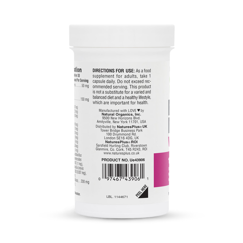 NaturesPlus GI NUTRA ProBio Women probiotic 30 capsules - British product