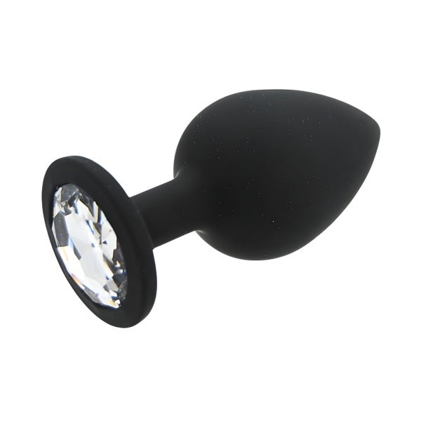 Loving Joy Toosh black silicone butt plug large, imported from the UK