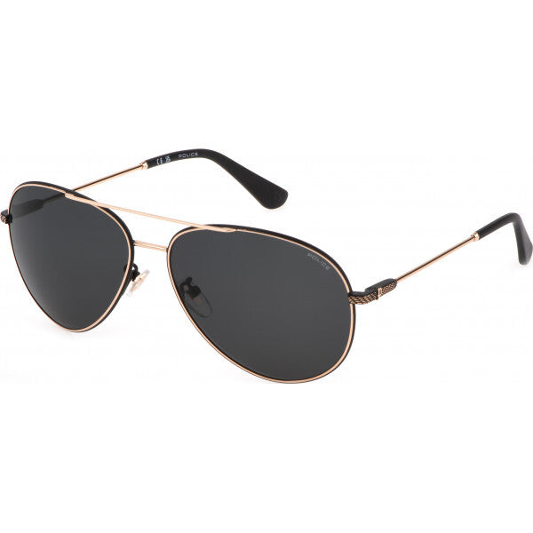 Police grey metal frame sunglasses, UK version