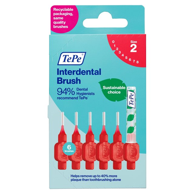 TePe Interdental Brush 0.5mm   6 per pack