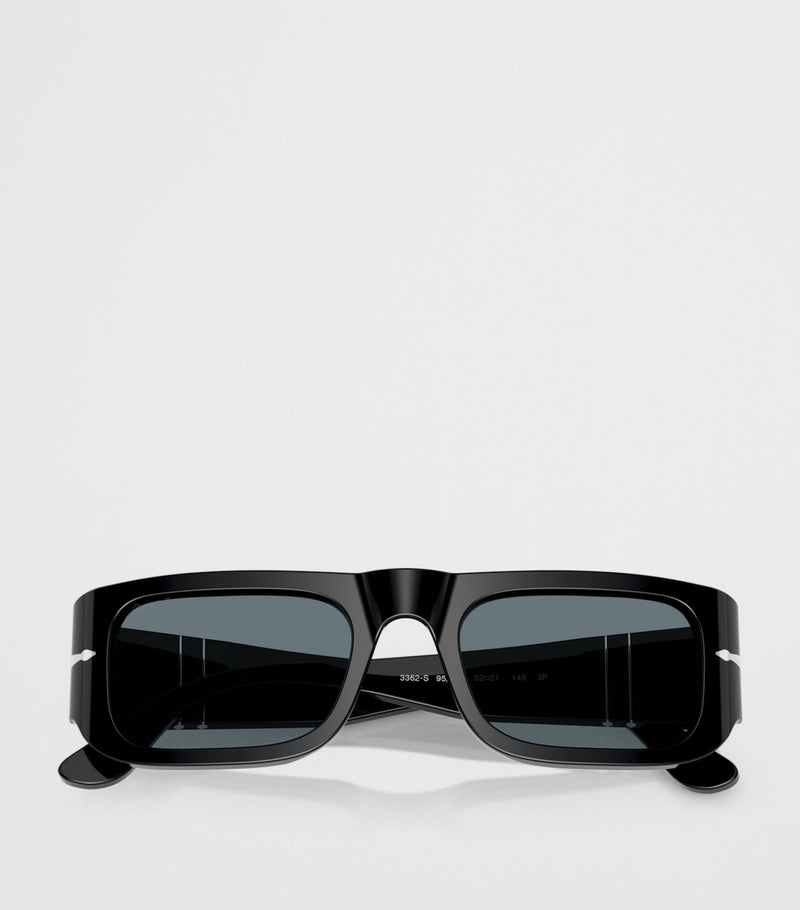 Persol acetate pillow sunglasses with Barberini lenses, UK version