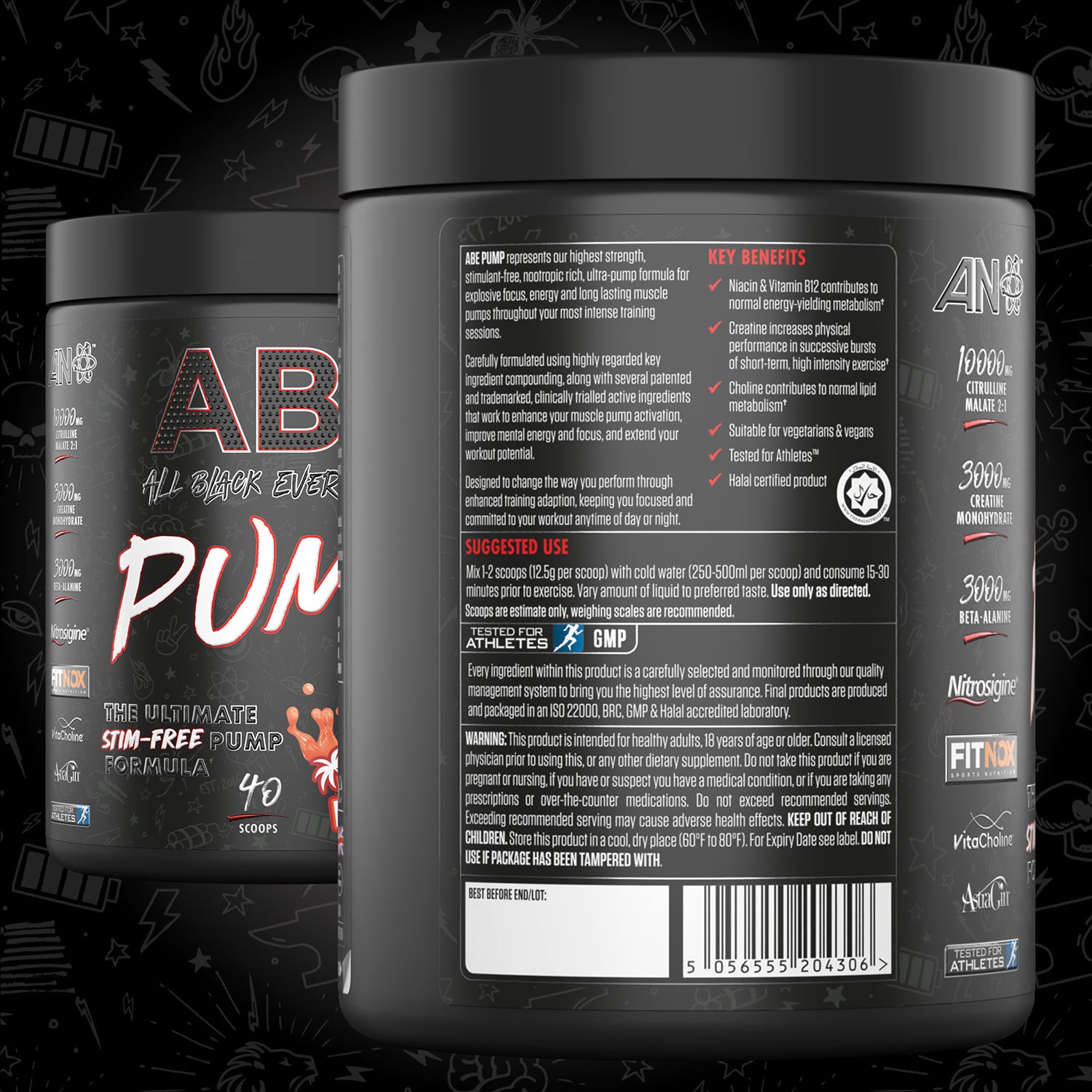 Applied Nutrition ABE Pump Pre Workout Powder Red Hawaiian 500g - British product