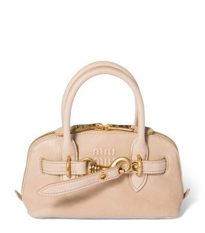 Harrods Miu Miu Mini Nappa Leather Aventure Top-Handle Bag- Buy online at McGrocer