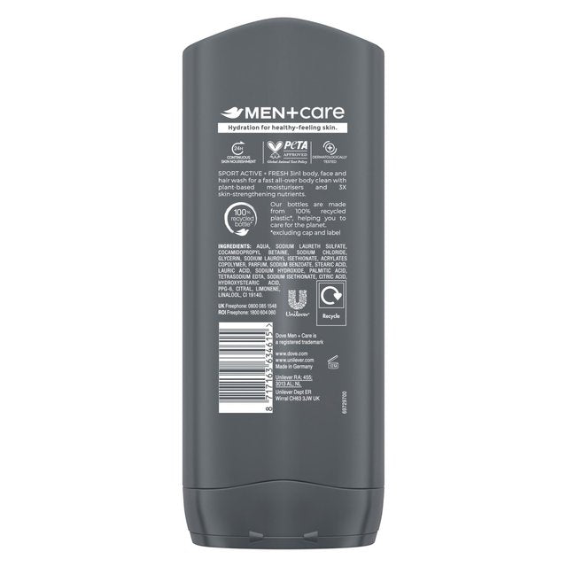 Dove Men+Care Sport Active+Fresh Body Wash   400ml GOODS M&S   