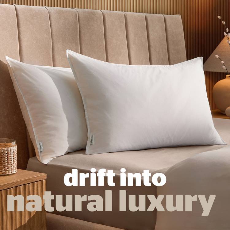Silentnight duck feather pillows medium soft 2 pack, UK version