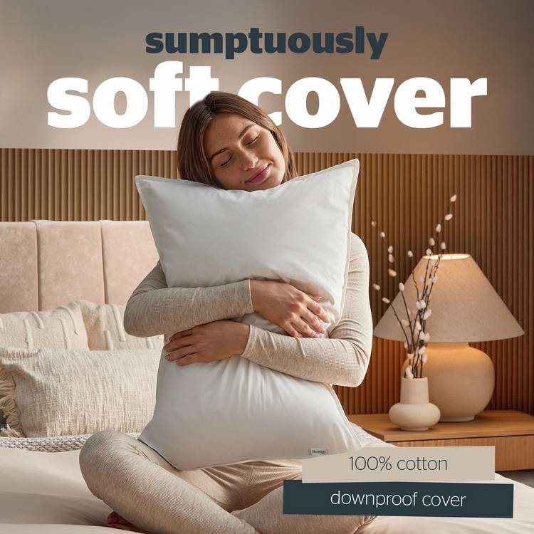 Silentnight duck feather pillows medium soft 2 pack, UK version