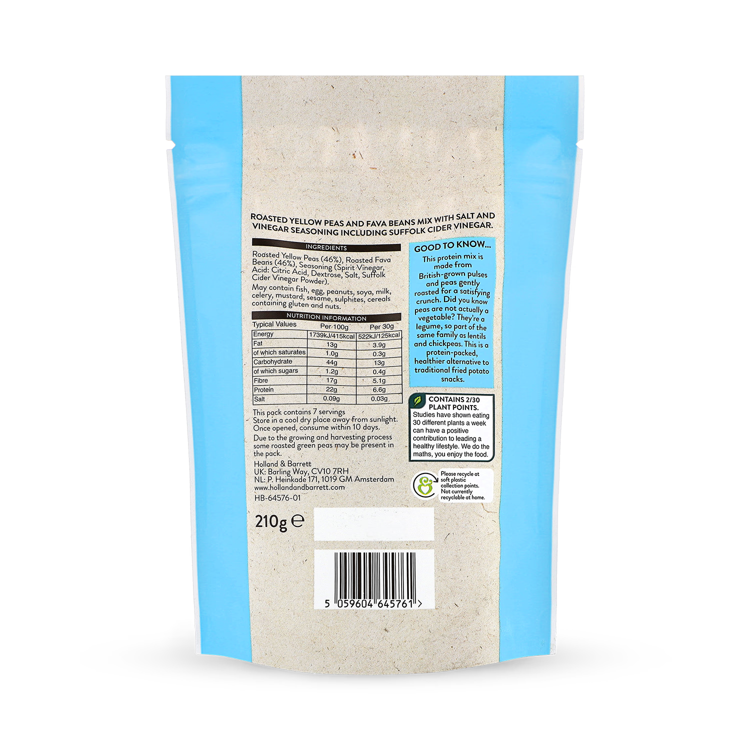 Holland Barrett Salt Apple Cider Vinegar Protein Mix 210g