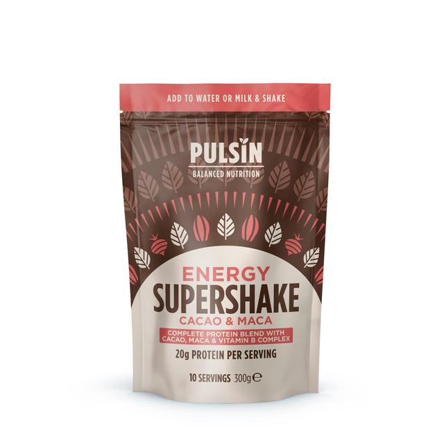 Pulsin Energy Cacao & Maca Supershake Protein Powder    300g GOODS M&S   