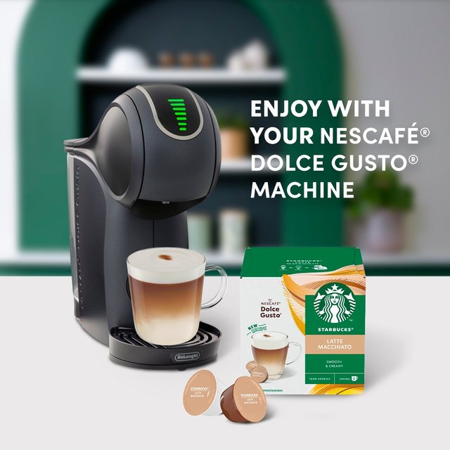 STARBUCKS Latte Macchiato Coffee Pods by NESCAFE Dolce Gusto   12 per pack