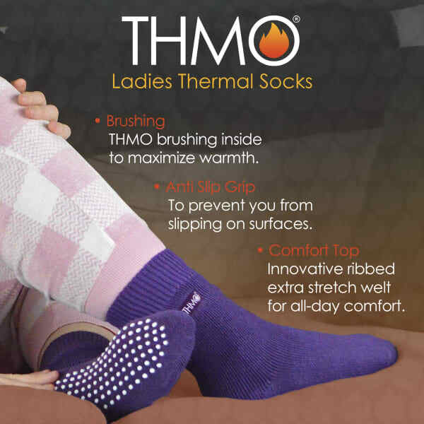 THMO ladies thermal slipper socks imported from the UK