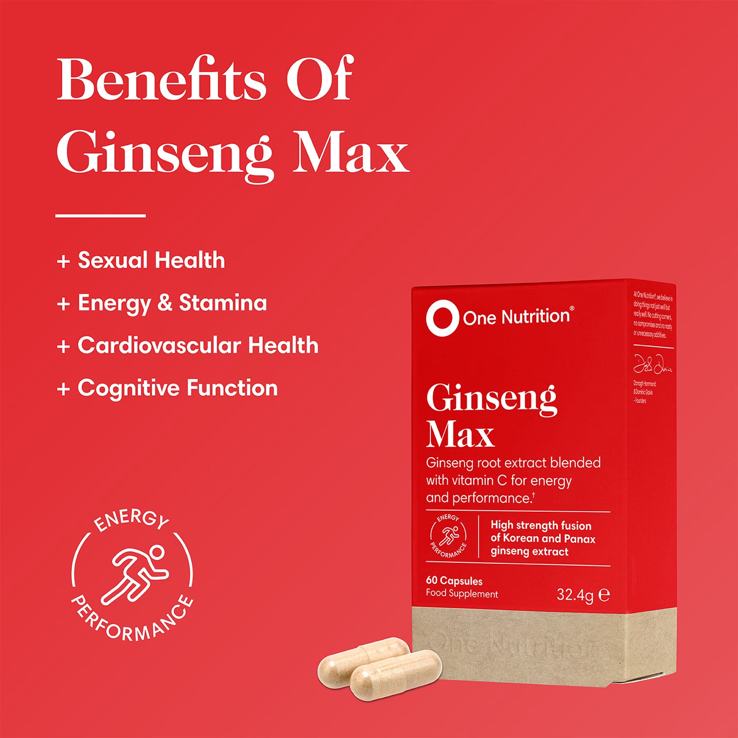 One Nutrition Ginseng Max 60 capsules - British product