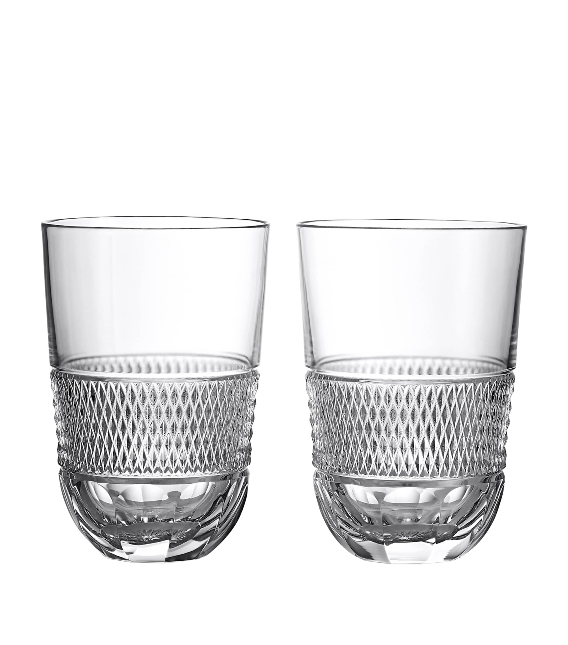 Waterford Copper Coast crystal water glasses (British brand)