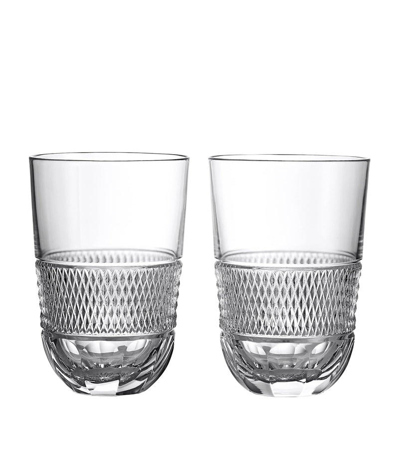Waterford Copper Coast crystal water glasses (British brand)