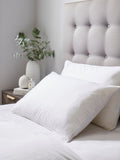 Medium Dual Support Memory Foam White Pillow 48 x 74cm, imported from the UK