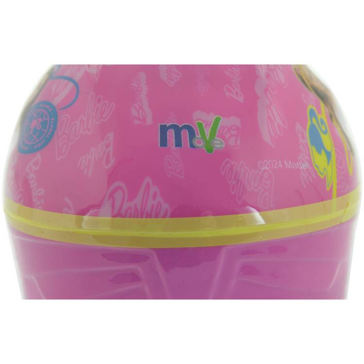 Barbie pink kids bike helmet adjustable dial, imported from the UK