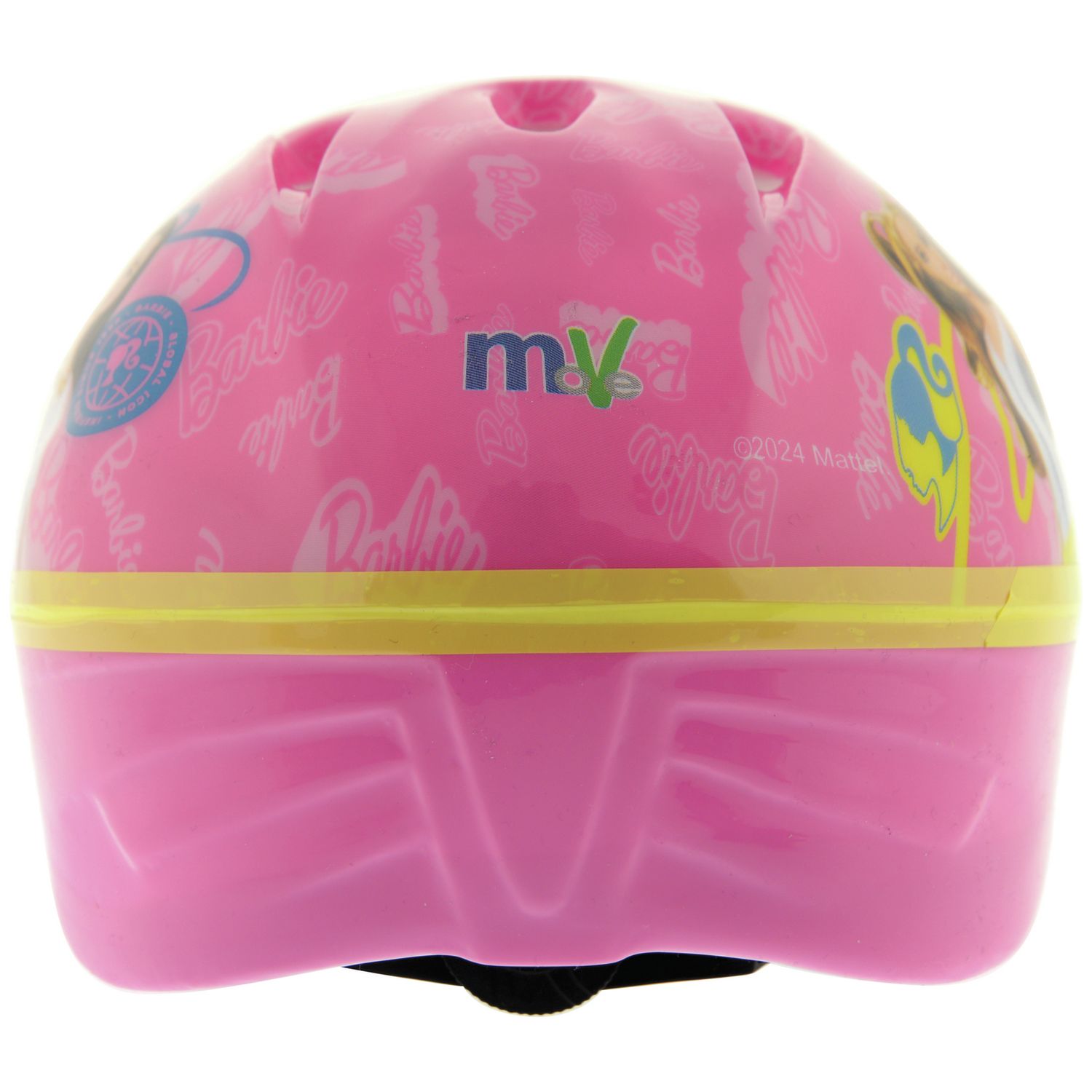 Barbie pink kids bike helmet adjustable dial, imported from the UK