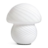 Habitat mushroom striped white table lamp (British brand)