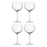 Habitat optic ribbed gin glasses set of 4 (British brand)