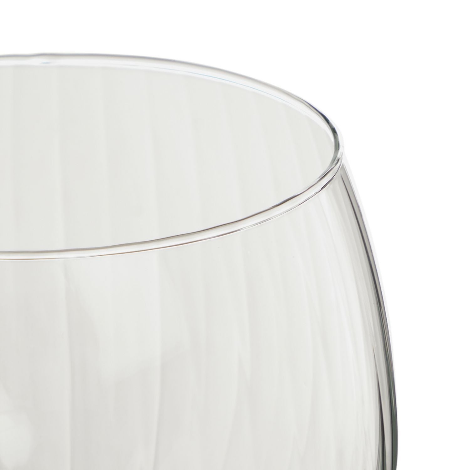 Habitat optic ribbed gin glasses set of 4 (British brand)