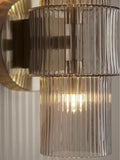 Lipsy gold ribbed glass wall light (British brand)
