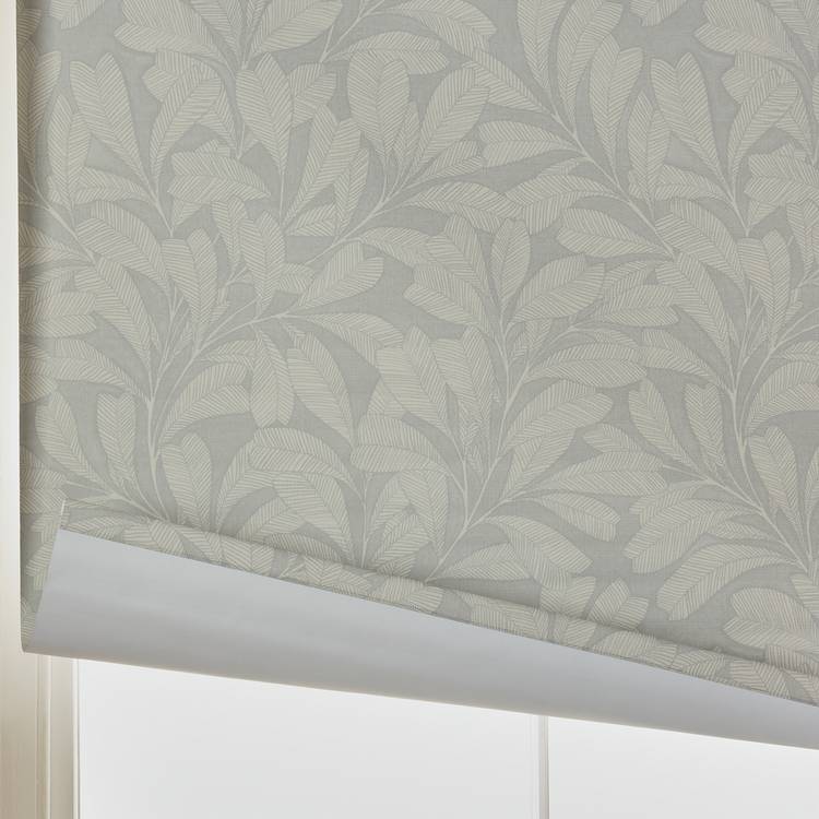 Habitat grey linear leaves blackout roller blind 90cm, UK version