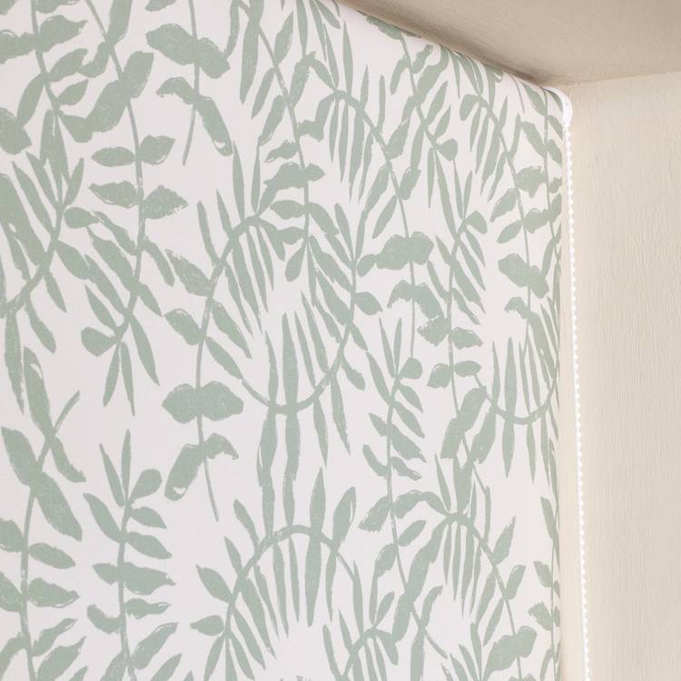 Argos Home leaf print blackout green roller blind 90cm (British brand)