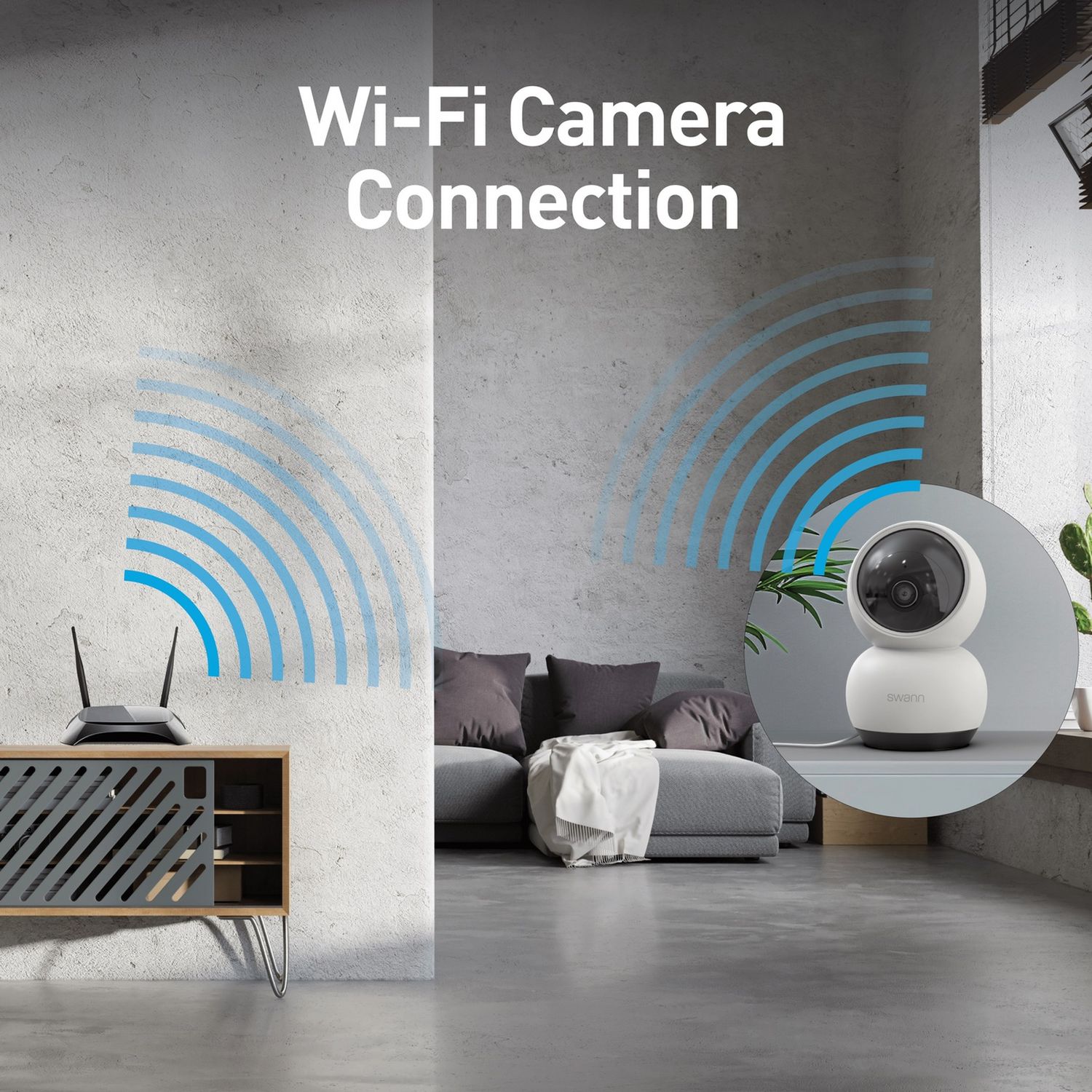 Swann EVO 2K Pan & Tilt indoor security camera - British product
