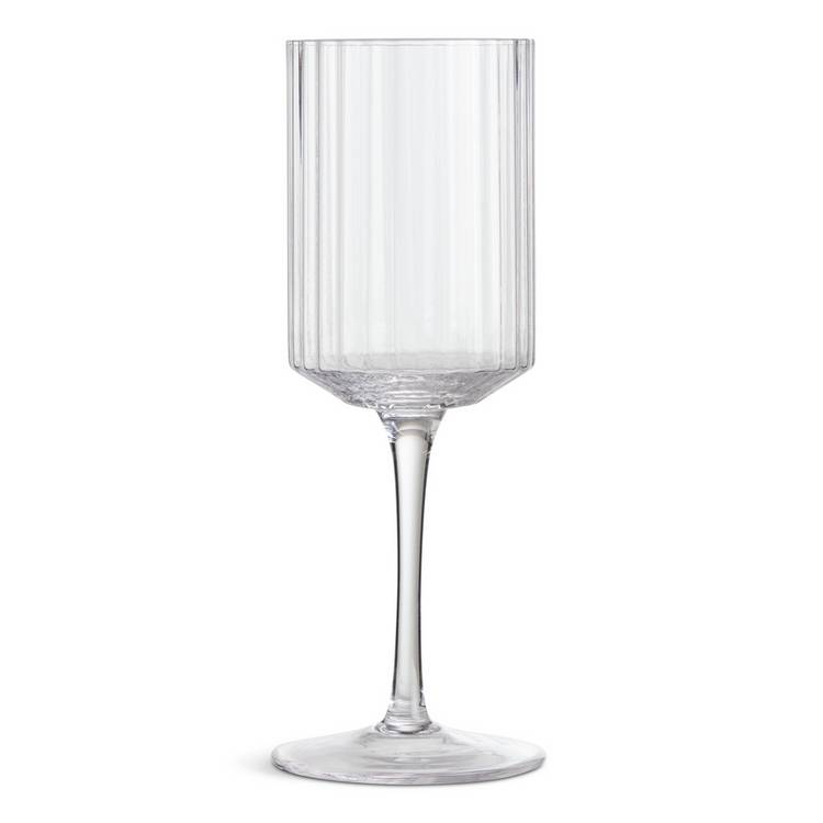 Habitat ribbed wine glass set of 4 250ml - British product