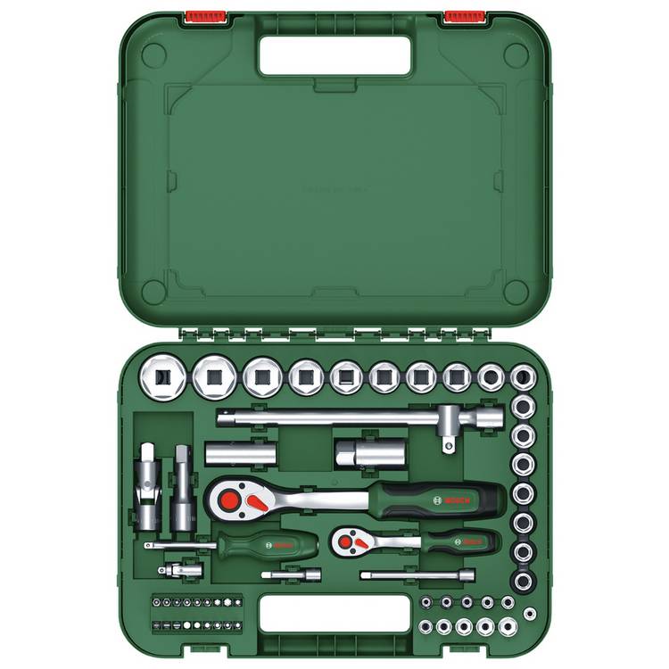 Bosch versatile ratchet set 56 pieces - British product