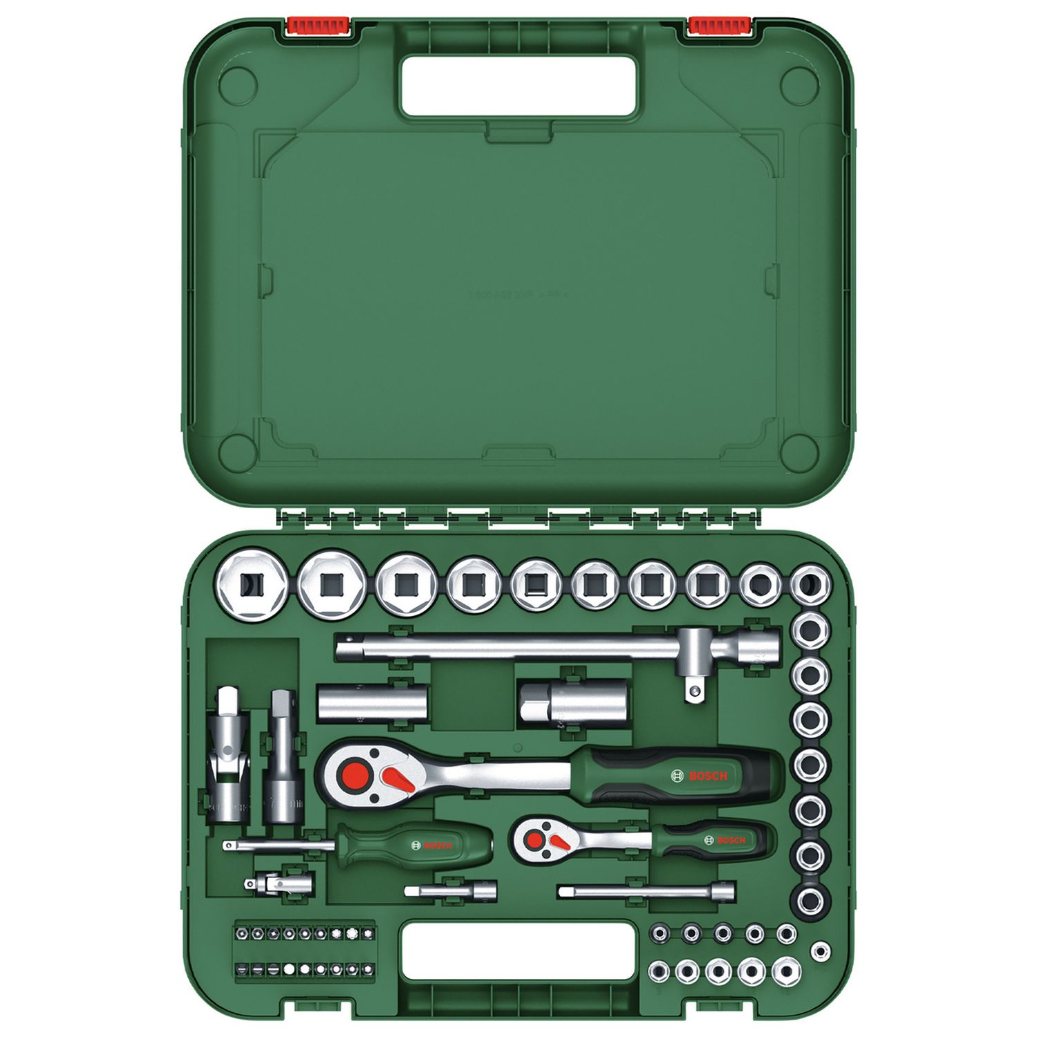 Bosch versatile ratchet set 56 pieces - British product