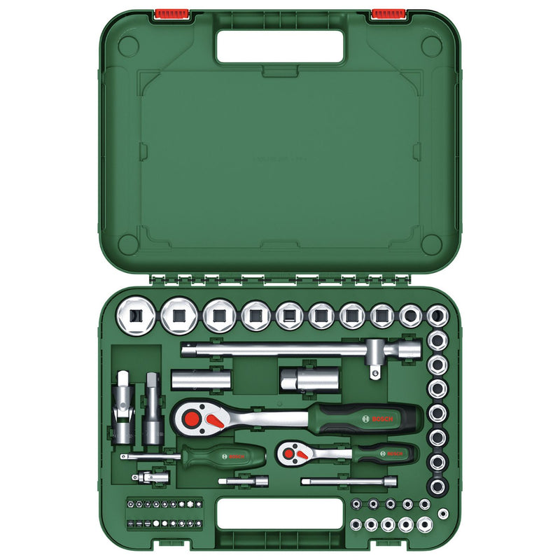 Bosch versatile ratchet set 56 pieces - British product