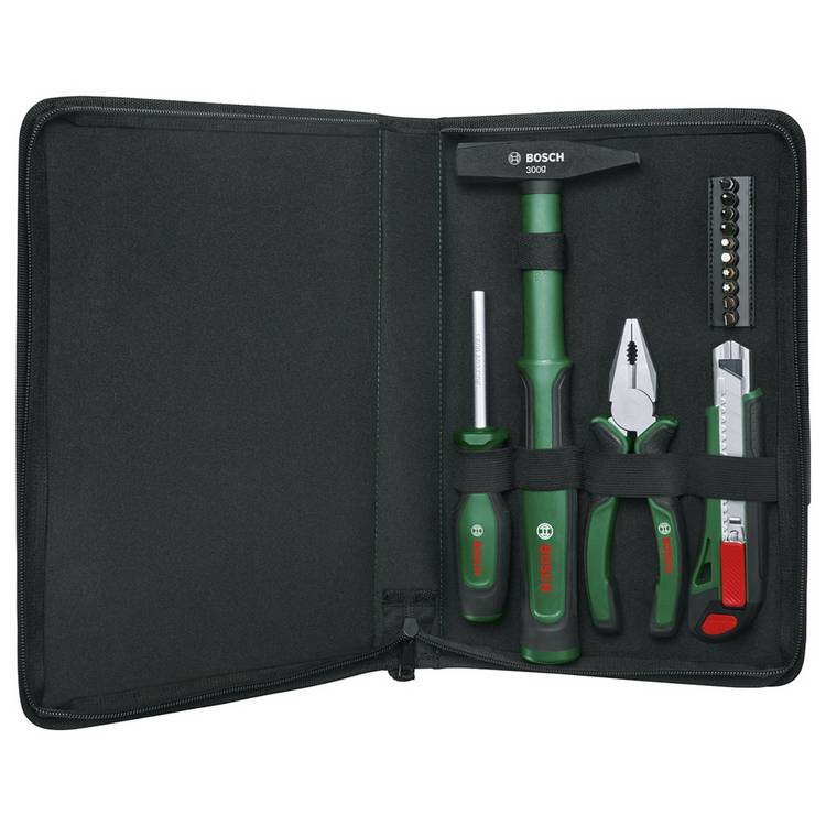 Bosch 14 Piece Easy Starter Hand Tool Set, UK version